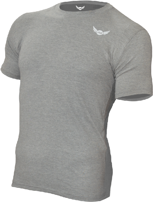 Elite Men Fitness T-shirt Gray Color - Long-sleeved T-shirt (800x800), Png Download