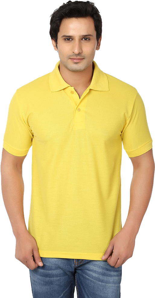 Buy Ansh Fashion Wear Pack Of 3 Men S Cotton Polo T - Men Wearing Polo Shirt (850x995), Png Download