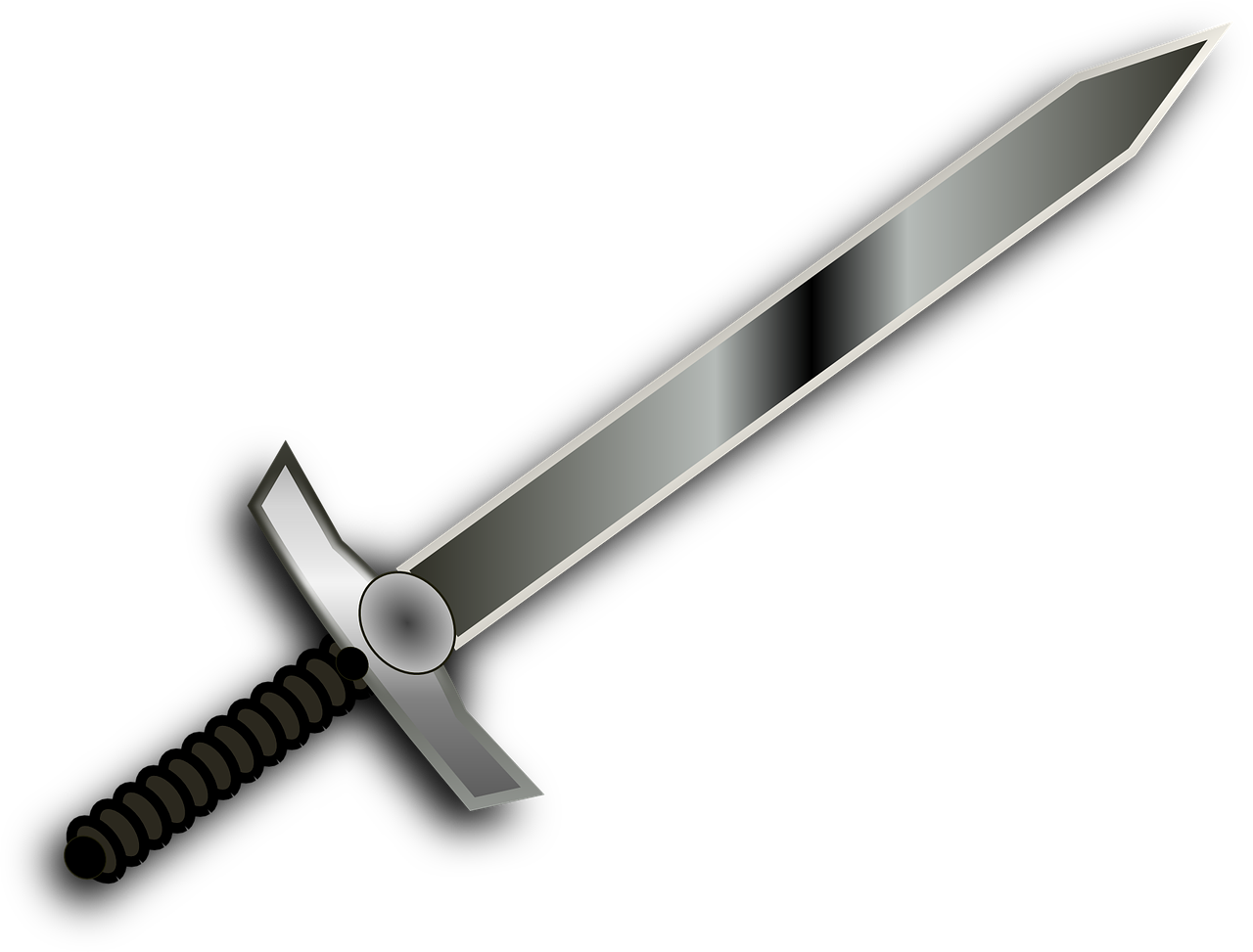 Clip Art At Clker Com Vector Online - Imagem De Uma Espada (600x456), Png Download
