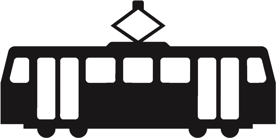 Tram Icon (964x508), Png Download