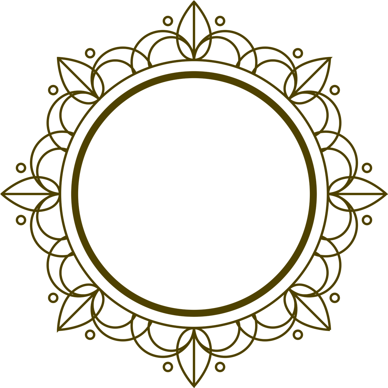 Frame,art - Art Deco Circle Png (1280x1280), Png Download