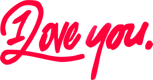 I Love You Png - Love You Logo Png (500x263), Png Download
