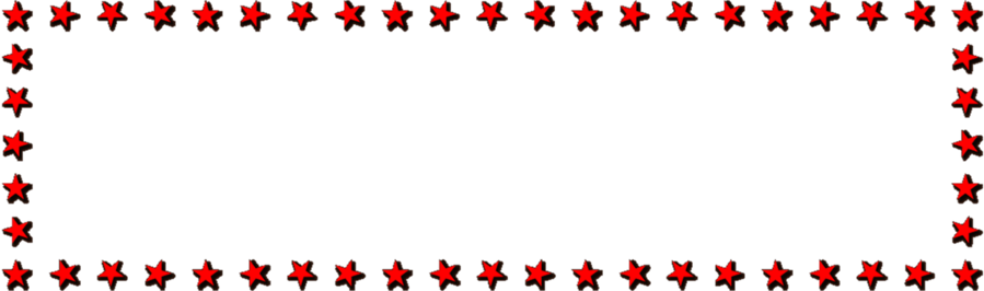Christmas Star Border Clipart Decorative Borders Borders - Red Star Border Png (899x266), Png Download