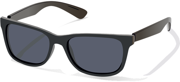 Glasses, Rim, Dark, Solar - Ray Ban 4105 601 58 (680x340), Png Download
