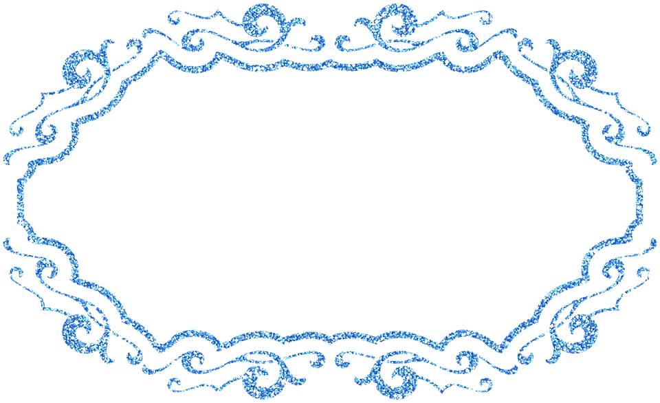 Victorian Corner Borders Png - Blank Label Frame Glitter Scrap Element Png (960x586), Png Download