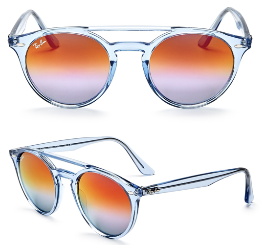 Ray-ban's New Mirrored Round Sunglasses Provide Both - Reflection (702x505), Png Download