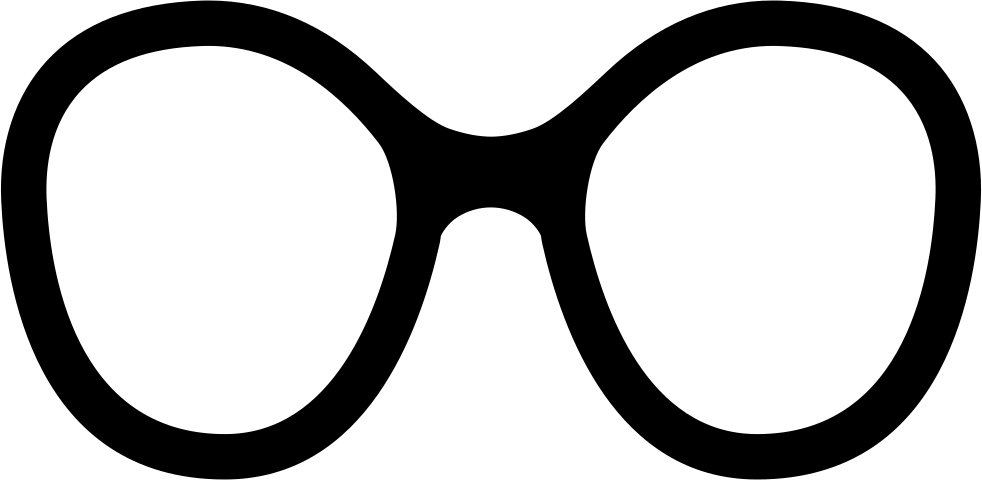 Eyeglasses Of Rounded Big Shape Comments - Anything Is Possible Symbol (982x480), Png Download