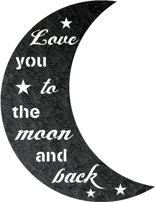I Love You To The Moon & Back - Love (1024x1024), Png Download