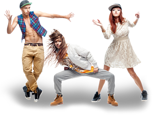 Group Of Dancers - Tenue Hip Hop Modernr (526x400), Png Download