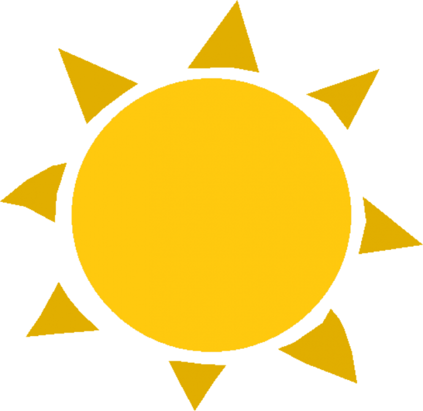 Sun Clipart Png Images - Sunny Weather Icon (400x388), Png Download
