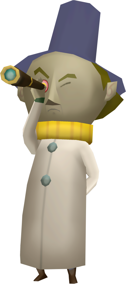 Wind Waker Old Man Ho Ho (416x934), Png Download