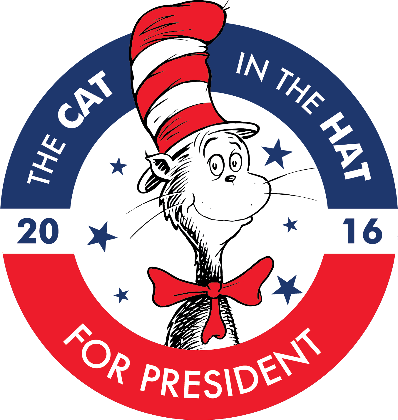 Nonfiction By Dr - Cat In The Hat For President (1354x1426), Png Download