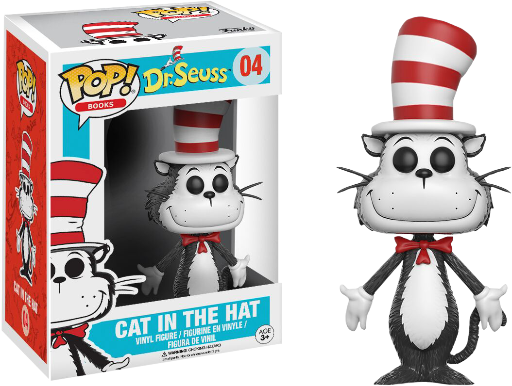 Cat In The Hat With Umbrella Pop Vinyl Figure - Funko Pop Cat In The Hat (699x545), Png Download