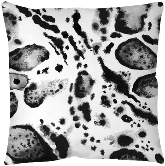 Seamless Leopard Painted Print - 2 Taies D'oreiller En Coton 57 Fils/cm² - Blanc Et (400x400), Png Download