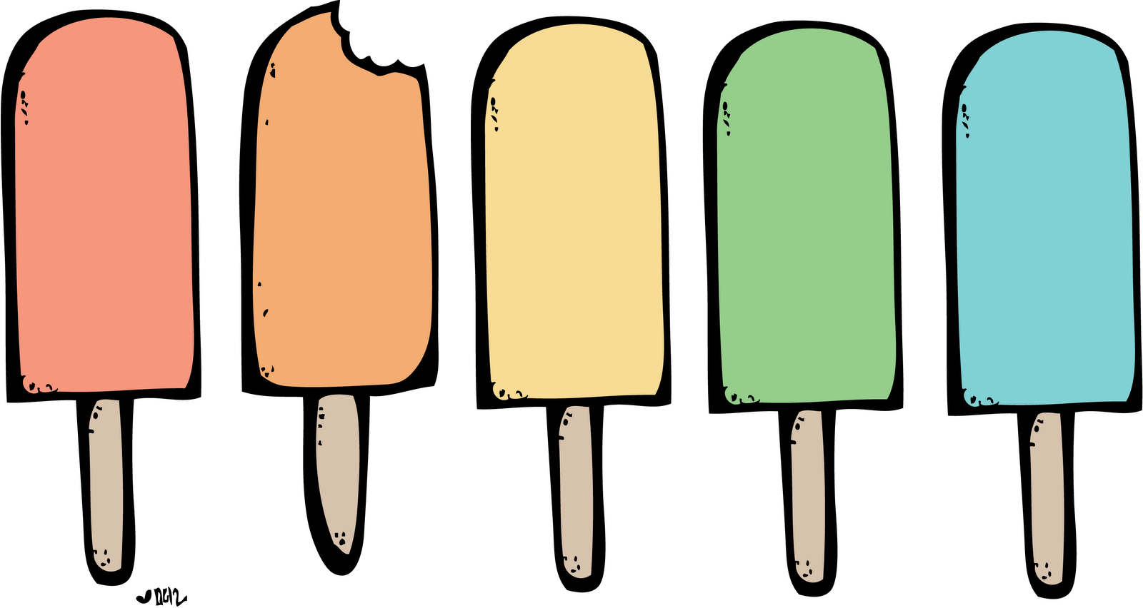 Popsicle - Transparent Background Popsicle Clipart (1600x852), Png Download