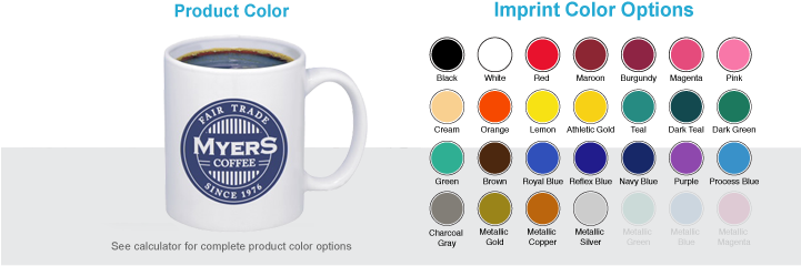 11oz Classic White Mug - Budget Mug - 11 Oz. (720x260), Png Download