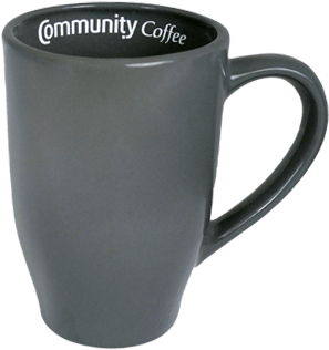 20 Oz Gray Ceramic Coffee Mug - Mug (600x400), Png Download