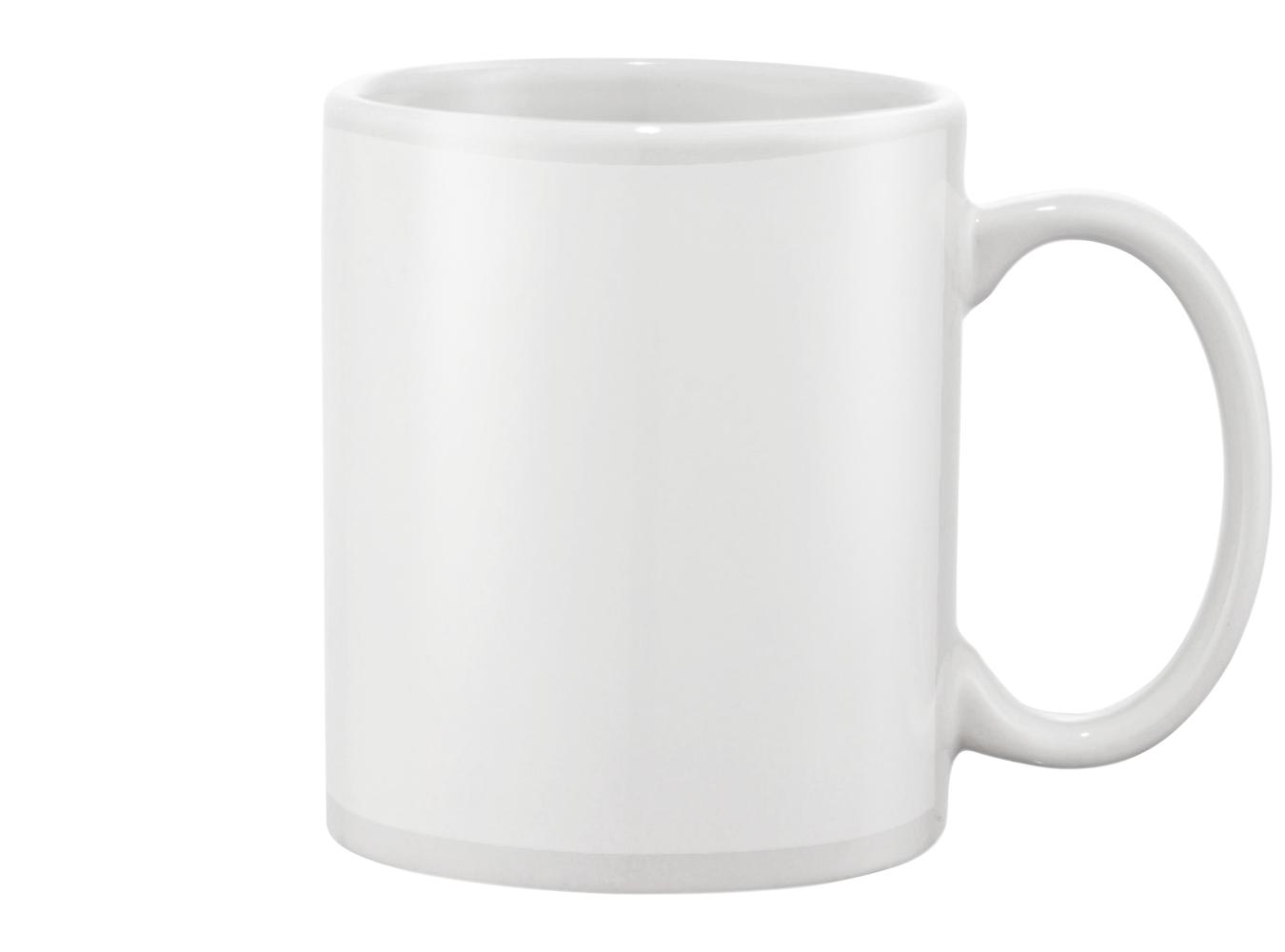 White Black Mug (1350x1000), Png Download
