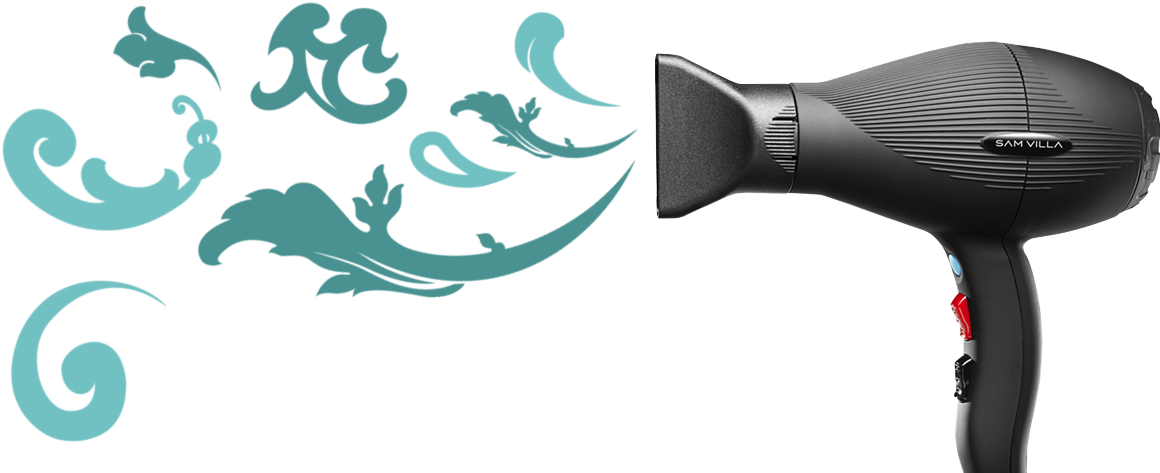 Enjoy The Best Blow Dry Bar In Colorado Springs - Sam Villa Light Salon Professional Ionic Blow Dryer, (1200x475), Png Download