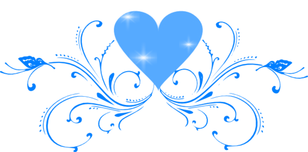 About - - Blue Butterfly Border Png (982x486), Png Download