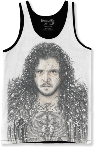 Inked - Jon Snow - Inked - Jon Snow - Unisex Tank / Sublimation / S (600x600), Png Download