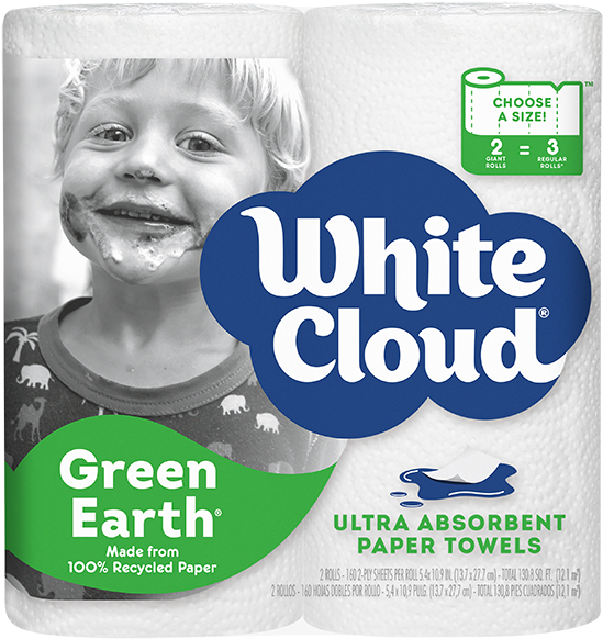 White Cloud Toilet Paper, Ultra Strong & Soft, (650x693), Png Download