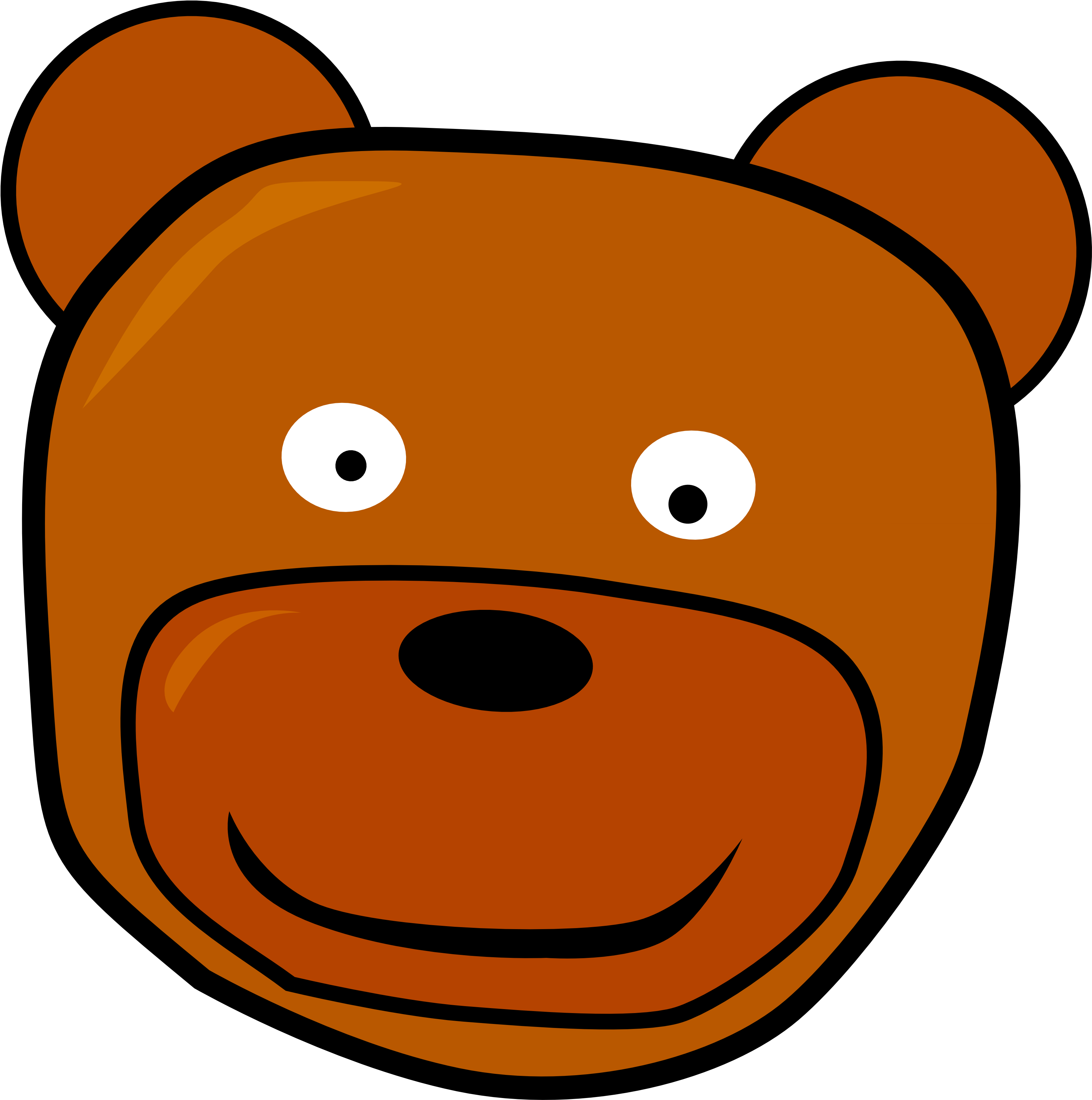 Teddy Bear Face Clipart Best - Bear Face Clipart Free (417x420), Png Download