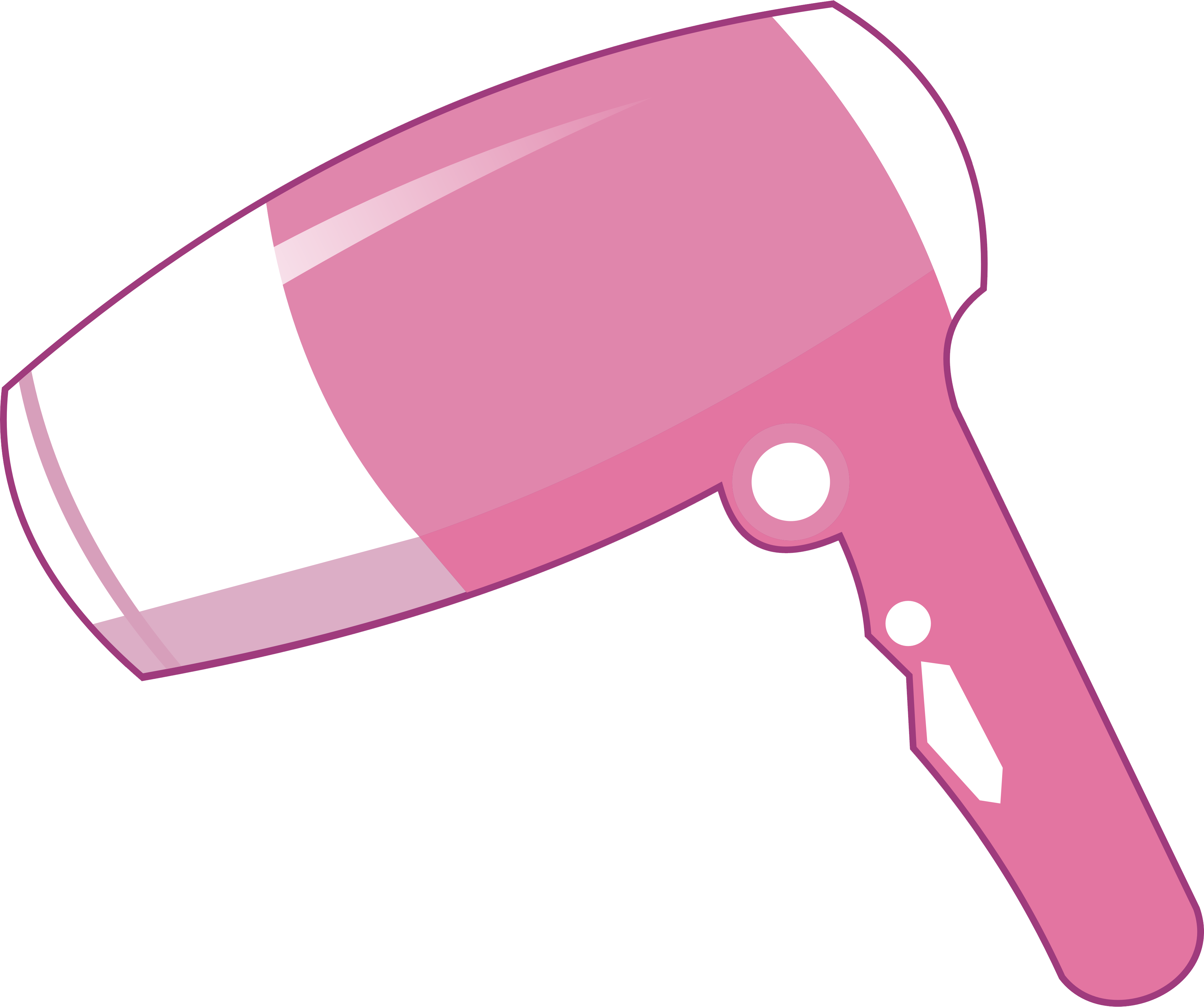 Long Hair Clipart Hair Care - Hair Dryer Clipart Png (3842x3213), Png Download