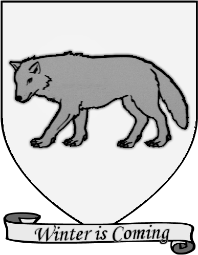 จอน สโนว์ - House Stark Sigil Asoiaf (400x535), Png Download