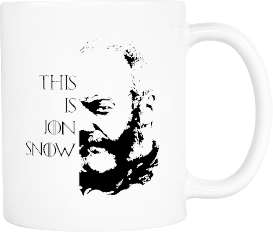This Is Jon Snow White Mug - Coffee Cup (1024x1024), Png Download