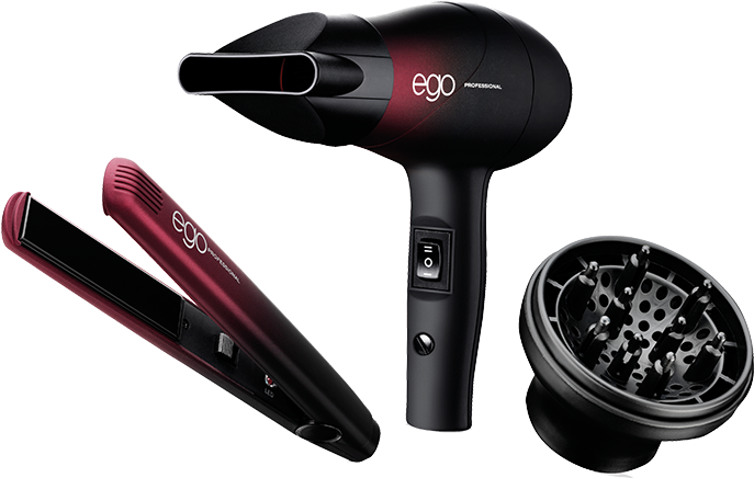 Ego Trip Professional Travel Hair Dryer & Flat Iron - Ego Professional Special Edition Macmillan Purple Trip (750x584), Png Download