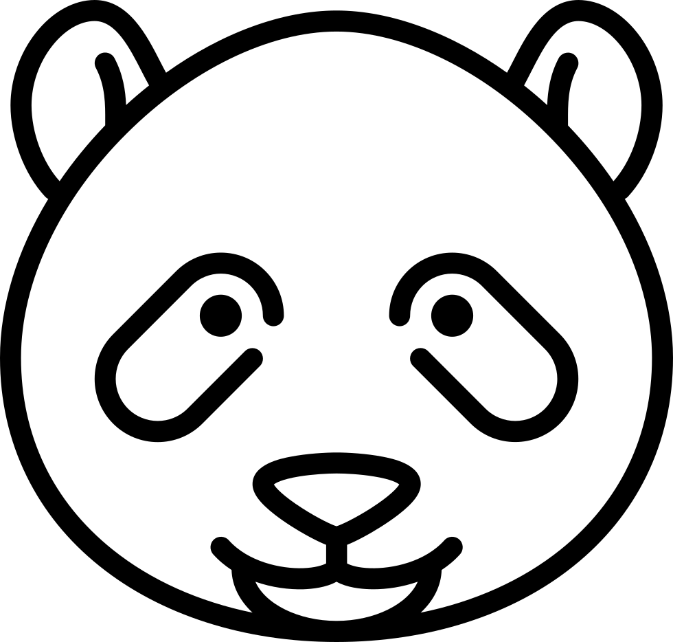 Panda Bear Head Comments - Giant Panda (980x934), Png Download