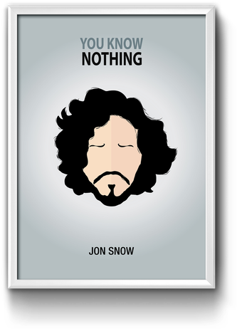 Quadro Pronto Para Colocar Na Parede - Poster (498x519), Png Download