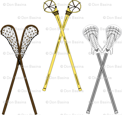 Crossed Lacrosse Sticks - Lacrosse Stick (400x377), Png Download