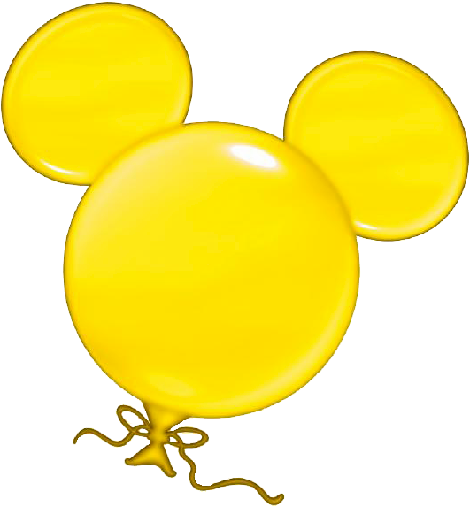Mickey Balloon - Mickey Mouse Balloon Clipart (547x582), Png Download
