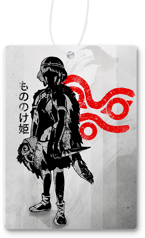 Crimson Forest Keeper Air Freshener - Princess Mononoke (800x800), Png Download