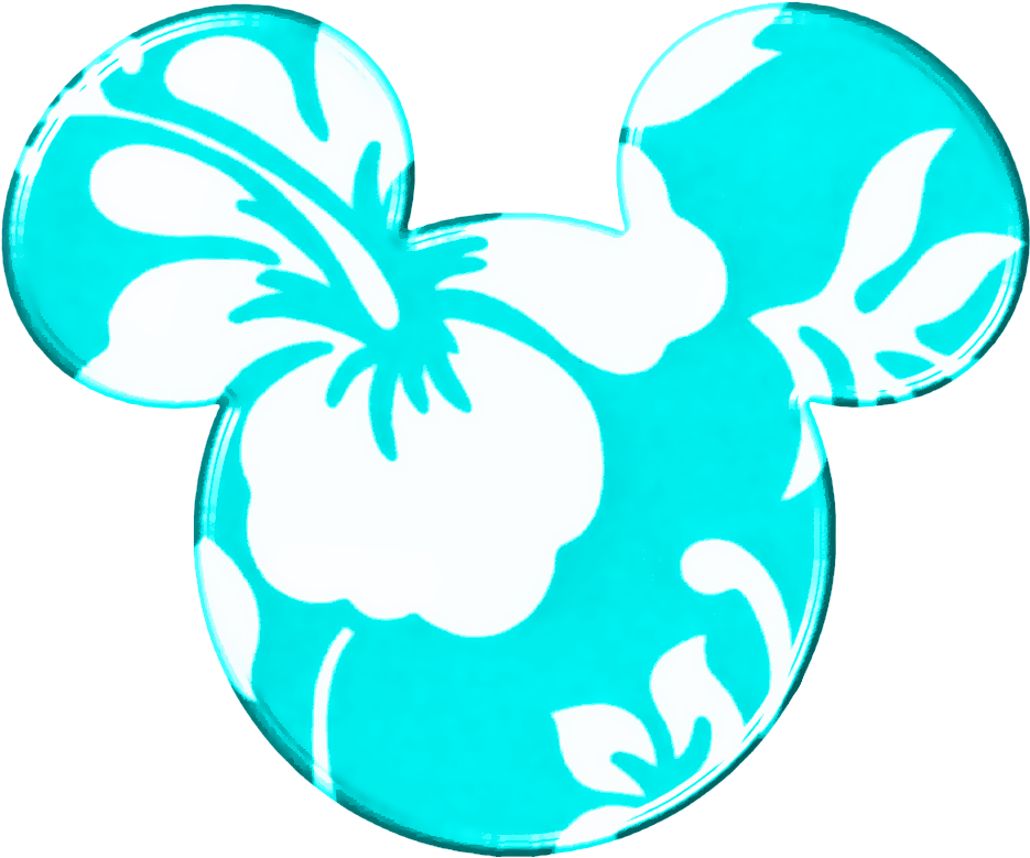 Mickey Heads Hawaiian Style - Disney Ohana Mickey Mouse Magic Kingdom Tote Bag (952x917), Png Download