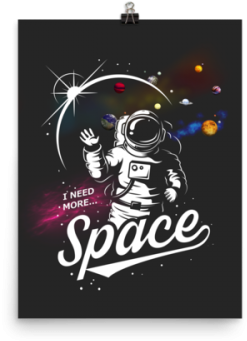 Add To Wishlist Loading - Space Poster Black And White (500x500), Png Download