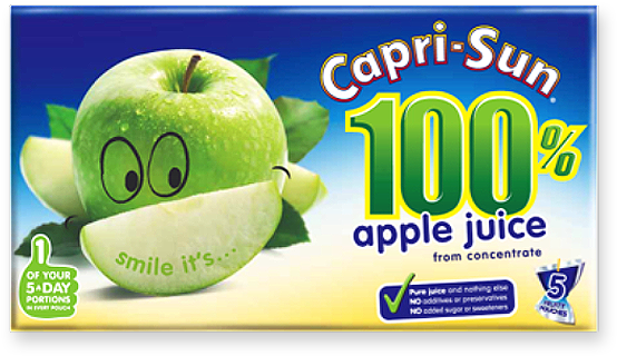 The Solutions - Apple Juice Capri Sun (563x329), Png Download