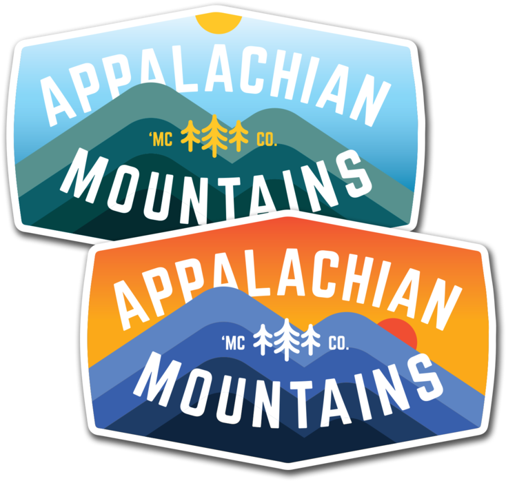 Appalachian Mountains Decal - Appalachian Mountains (750x743), Png Download