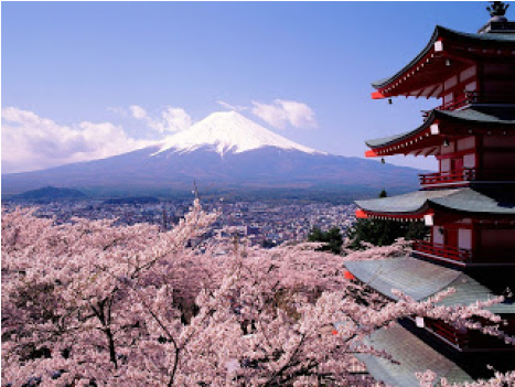 010g - Japan Mount Fuji Honshu Island 24x18 Wall Print Poster (1280x600), Png Download