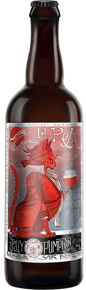 La Roja Fruited Bottle - Beer (356x1000), Png Download