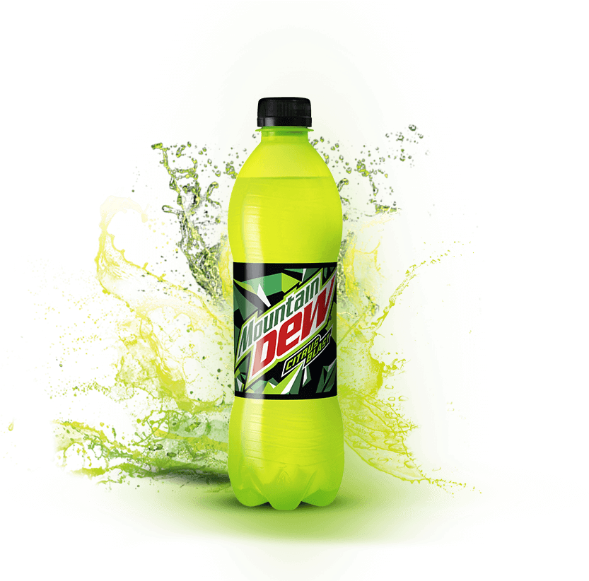 Mountain Dew Transparent Png For Kids - Green Mountain Dew Energy Drink (843x821), Png Download