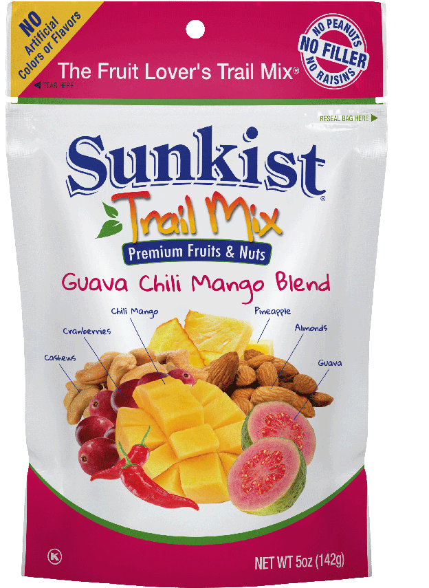 Guava Chili Mango Blend - Sunkist Trail Mix Strawberry Banana Blend (1000x890), Png Download