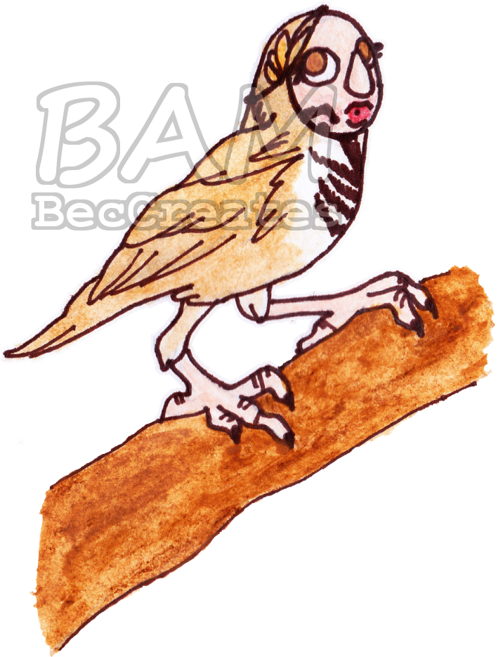 Watercolors « Older Party Siren - House Sparrow (1000x1000), Png Download