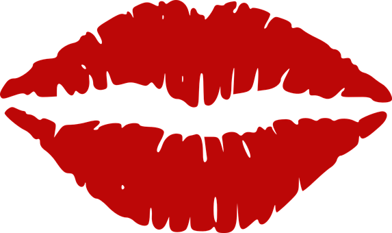 Lip Gloss Lips Kiss Romance Female Woman L - Personalised Hen Party Night Do Sash In Pink/birthday (573x340), Png Download