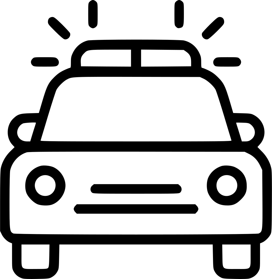 Ambulance Police Emergency Call Car Siren Comments - Car Repair Icon In White Colour Png (954x980), Png Download