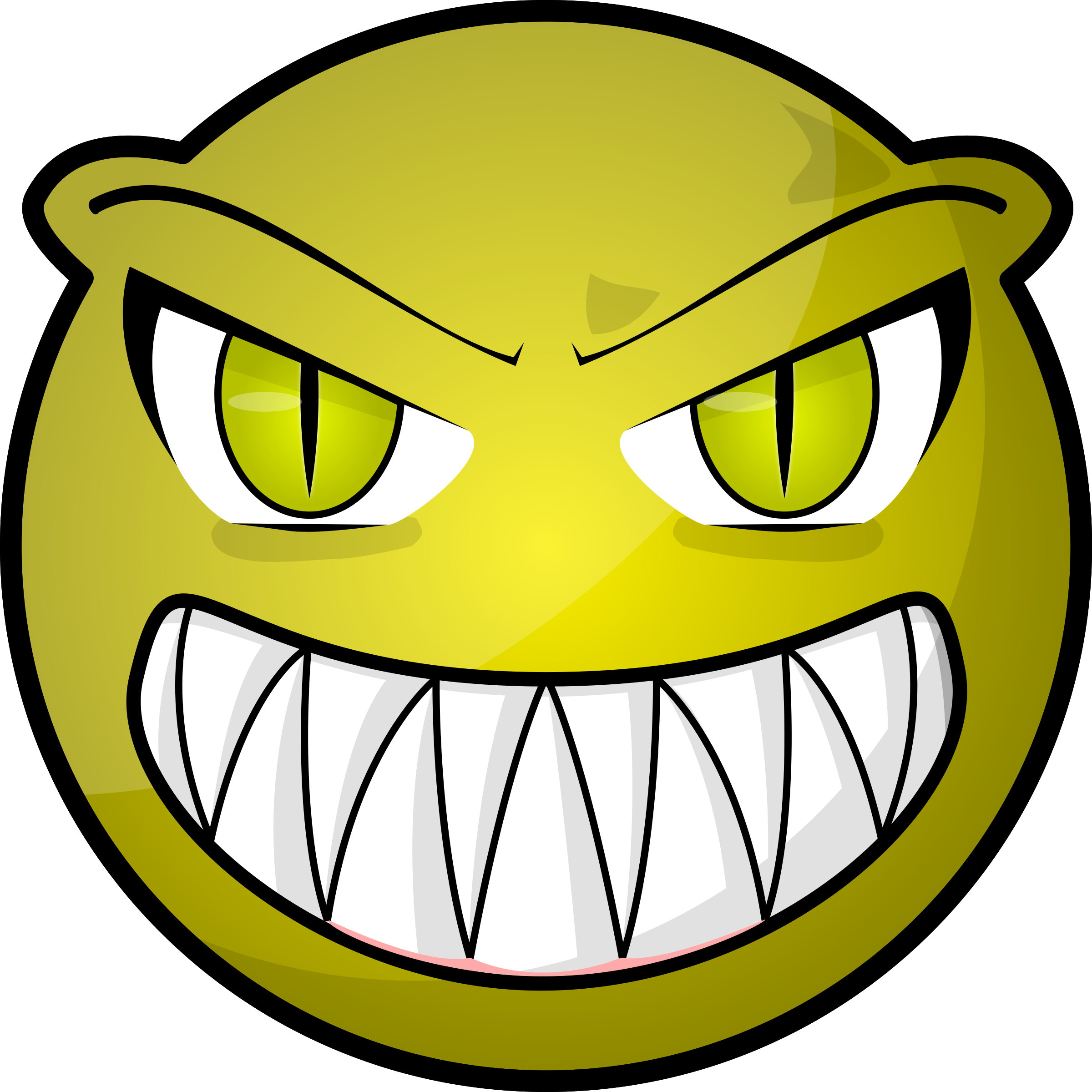 At Getdrawings Com Free For Personal Use - Scary Face Clipart (2400x2400), Png Download