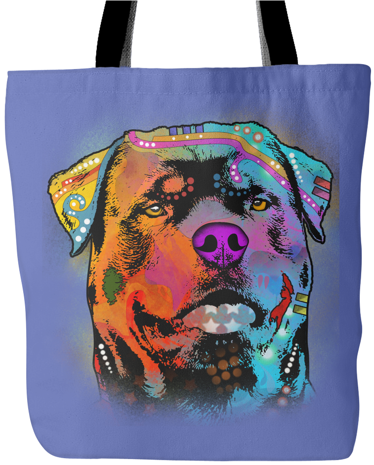 Rottweiler Tote Bag, Multi-colors - Papillon Dog Tote Bags - Papillon Bags (1024x1024), Png Download
