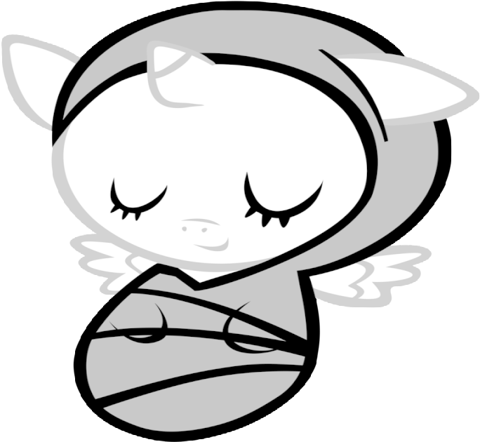 My Little Pony Baby Alicorn Base (800x660), Png Download